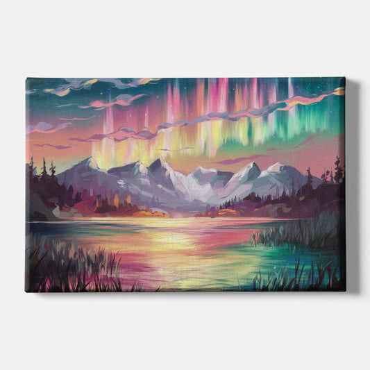 Aurora Sunset Glow - Canvas Wall Art