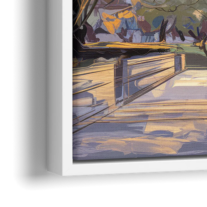 Lincoln Capitol Building - Close-Up White Frame Canvas