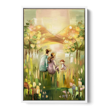 Marietta Family Nursery Decor - White Frame Canvas