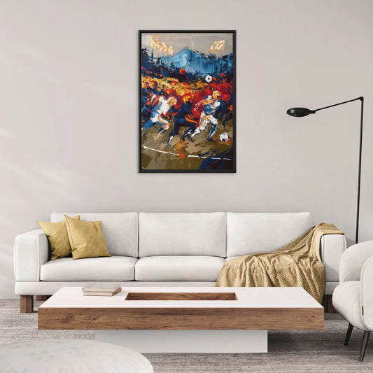 Asheville Sports Team Spirit - Living Room Black Frame Canvas