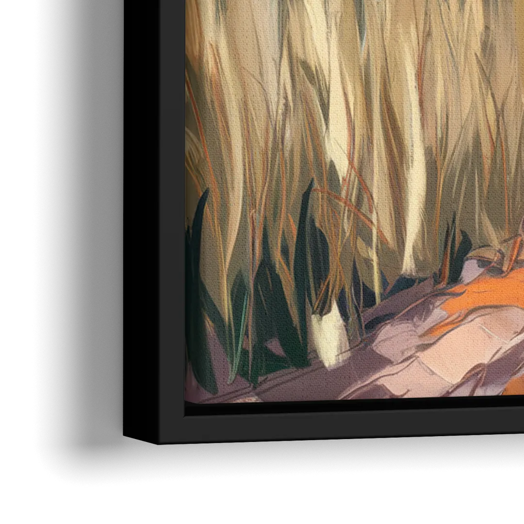 Plano Nature Trails - Close-Up Black Frame Canvas
