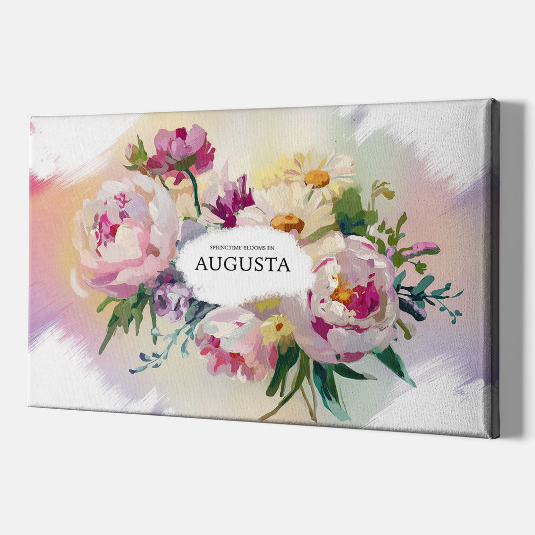 Augusta Springtime Blooms - Canvas Wall Art Indoor
