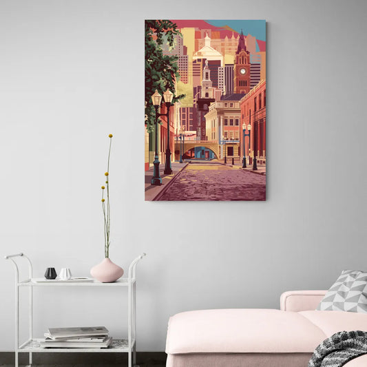 Richmond Historic District - Canvas Wall Art Living Room