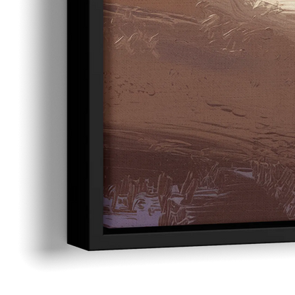 Naples Pier at Twilight - Close-Up Black Frame Canvas