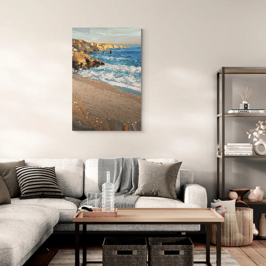 La Jolla Golden Coast - Canvas Wall Art Living Room