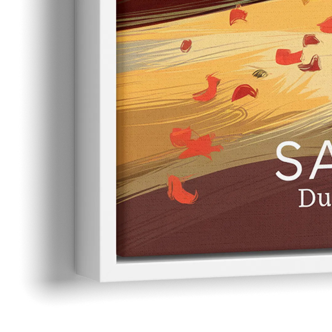 Salem Fall Foliage - Close-Up White Frame Canvas