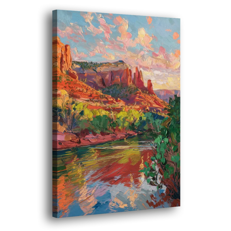 Sedona Scenic Canyon Vibes - Canvas Print Art Sides