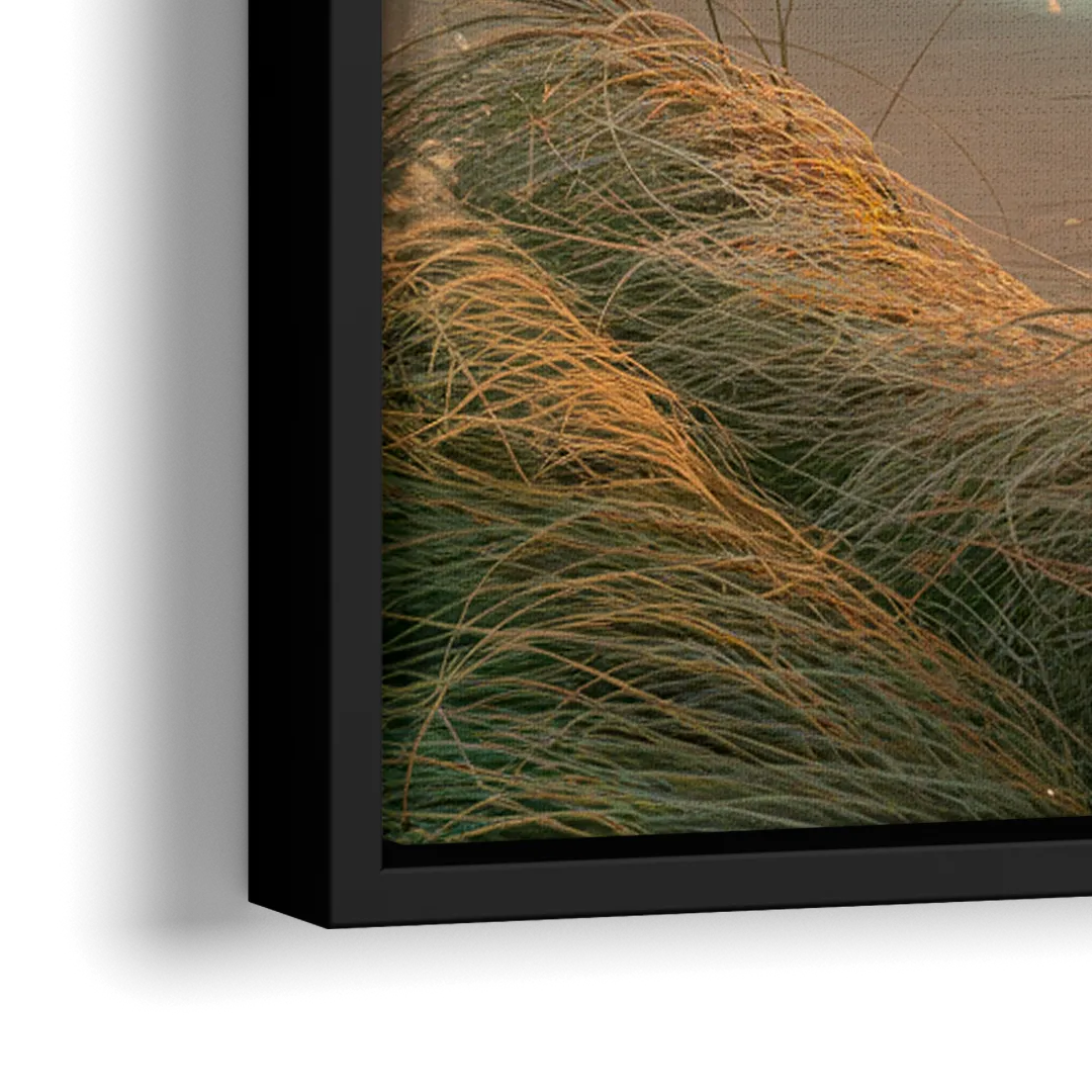 Sitka Tranquil Shores - Close-Up Black Frame Canvas