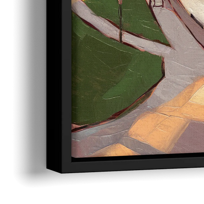 Omaha Scenic Riverfront - Close-Up Black Frame Canvas
