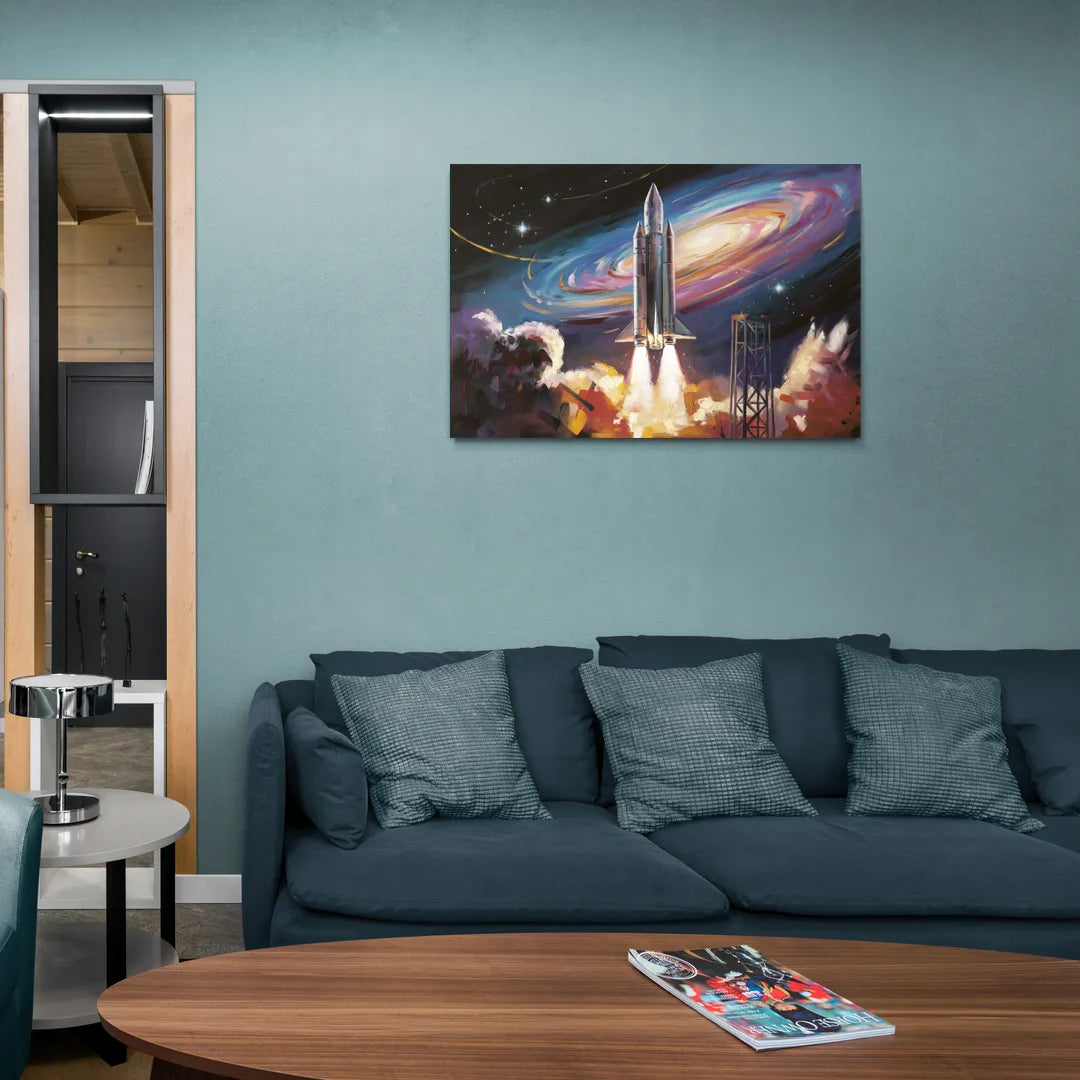 Huntsville Space Center Tribute - Canvas Wall Art Living Room