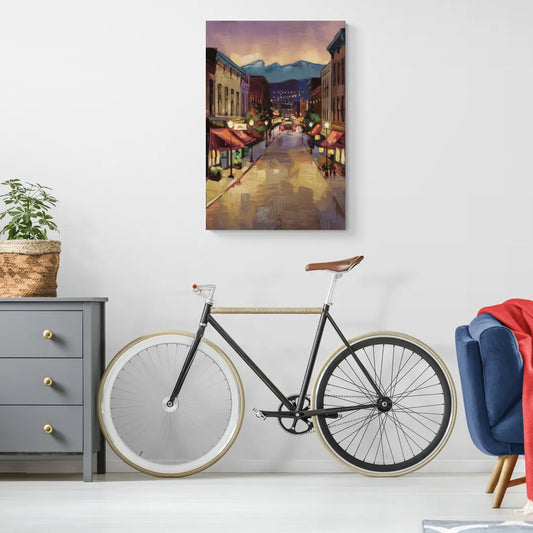 Park City Historic Main Street - Canvas Wall Art Living Room