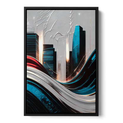 San Jose Earthquakes Spirit - Black Frame Canvas
