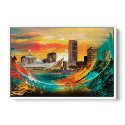 Milwaukee Festival Spirit - White Frame Canvas