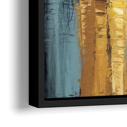 Memphis Downtown Charm - Close-Up Black Frame Canvas
