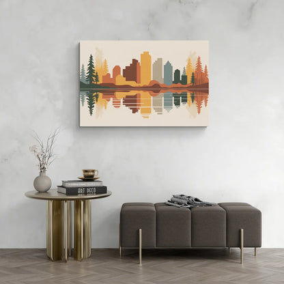 Jasper Autumn Colors - Canvas Wall Art Living Room