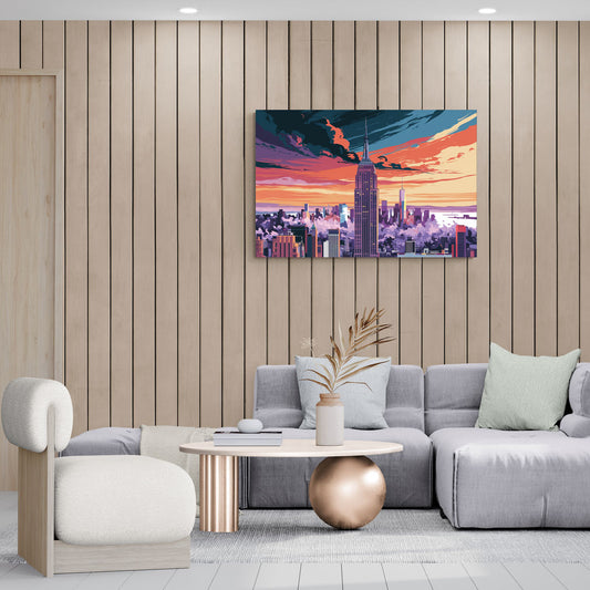 New York City Empire State Building - Canvas Wall Art Living Room