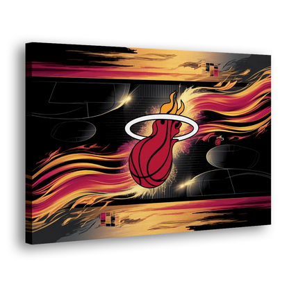 Miami Heat Basketball - Canvas Print Art Sides