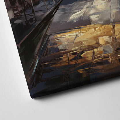 New Orleans Cathedral Silhouette Canvas Close Up