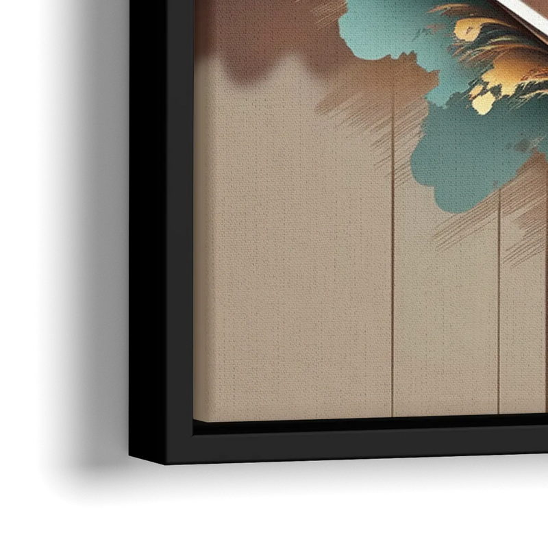 Irvine Modern Design - Close-Up Black Frame Canvas