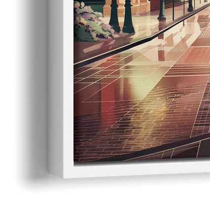 Camden Urban Charm Cityscape - Close-Up White Frame Canvas