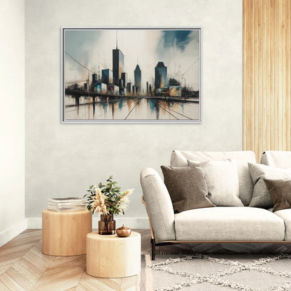 Montreal Museum of Fine Arts - Living Room White Frame Canvas