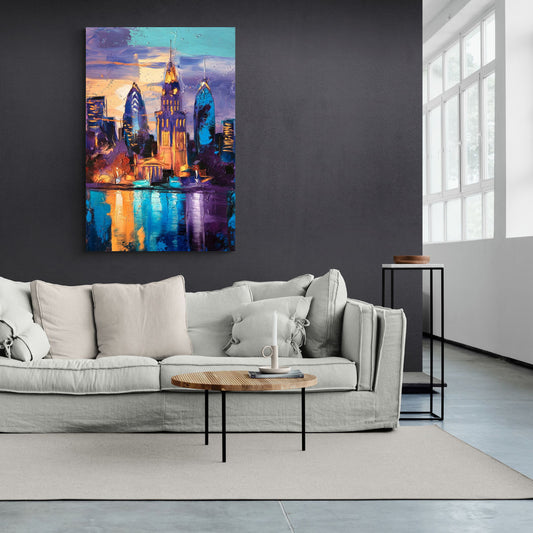 Philadelphia Old City - Canvas Wall Art Living Room
