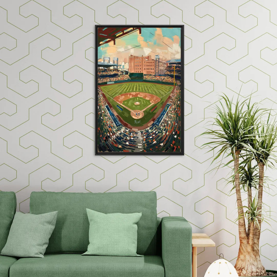 Camden Yards Orioles Tribute - Living Room Black Frame Canvas