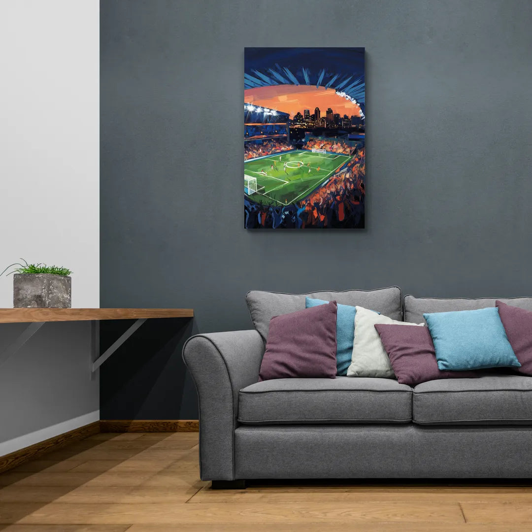 Cincinnati FC Stadium Lights - Canvas Wall Art Living Room