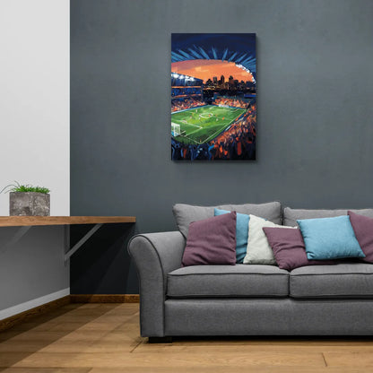Cincinnati FC Stadium Lights - Canvas Wall Art Living Room
