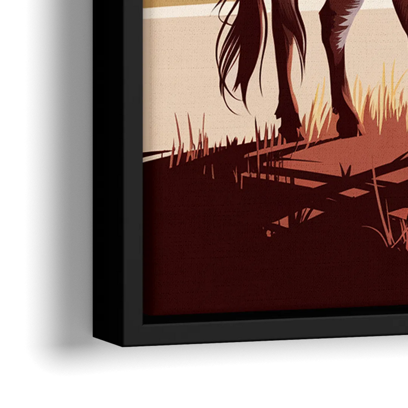 Austin Texas Longhorn Spirit - Close-Up Black Frame Canvas