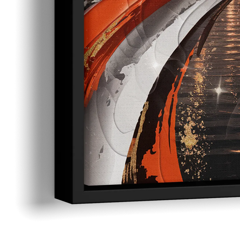 Cincinnati Bengals Championship Parade - Close-Up Black Frame Canvas
