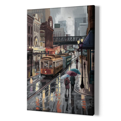 Kansas City Street Scenes - Canvas Print Art Sides