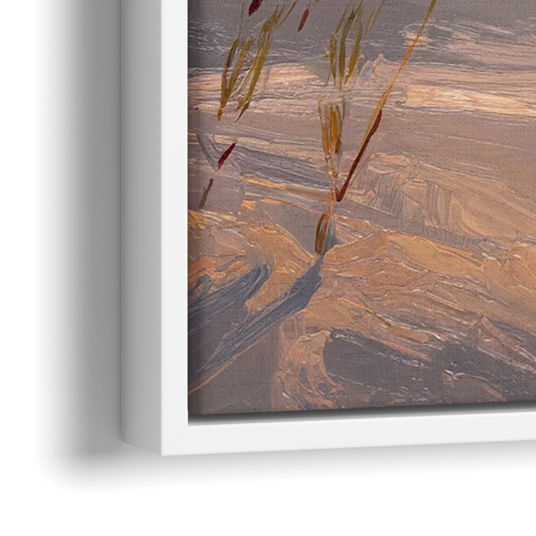 Virginia Beach Chesapeake Bay Views - Close-Up White Frame Canvas