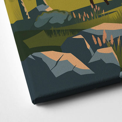 Anchorage Alaskan Wilderness Canvas Close Up