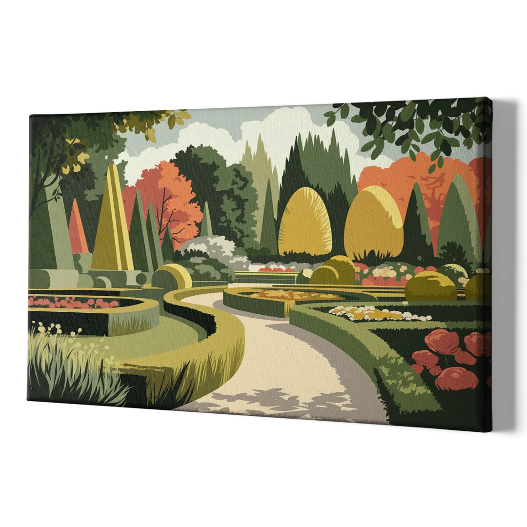 Des Moines Arboretum Views - Canvas Print Art Sides