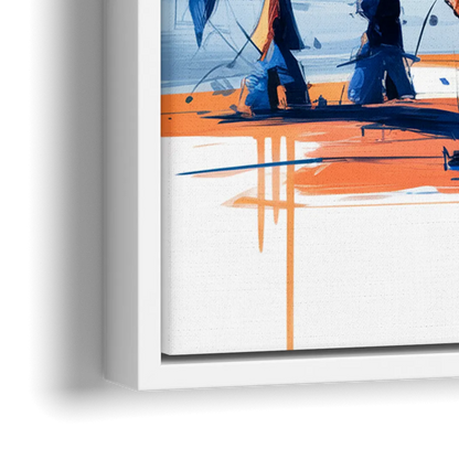 Durham Bulls Baseball Tribute - Close-Up White Frame Canvas