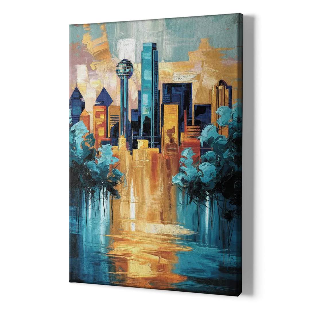 Dallas Historic Landmarks - Canvas Print Art Sides