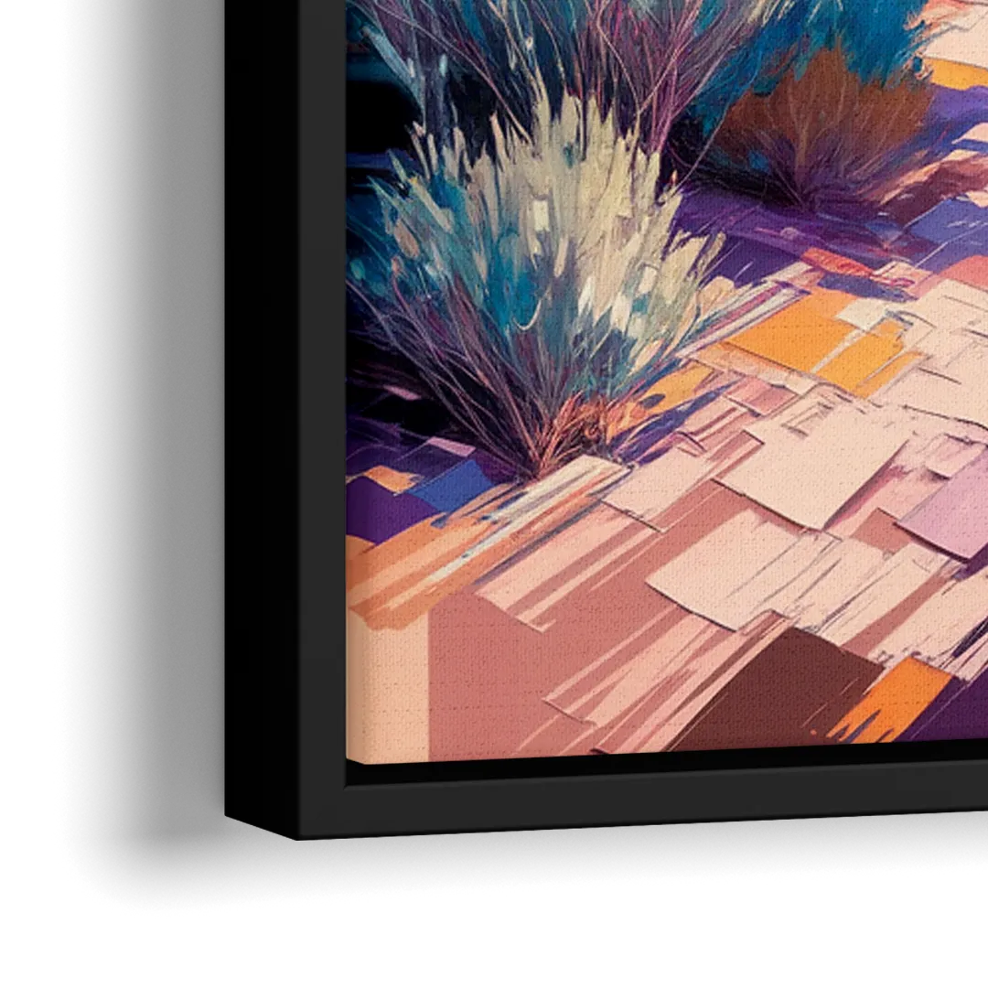 Henderson Desert Bloom - Close-Up Black Frame Canvas
