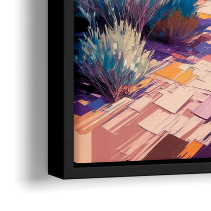 Henderson Desert Bloom - Close-Up Black Frame Canvas