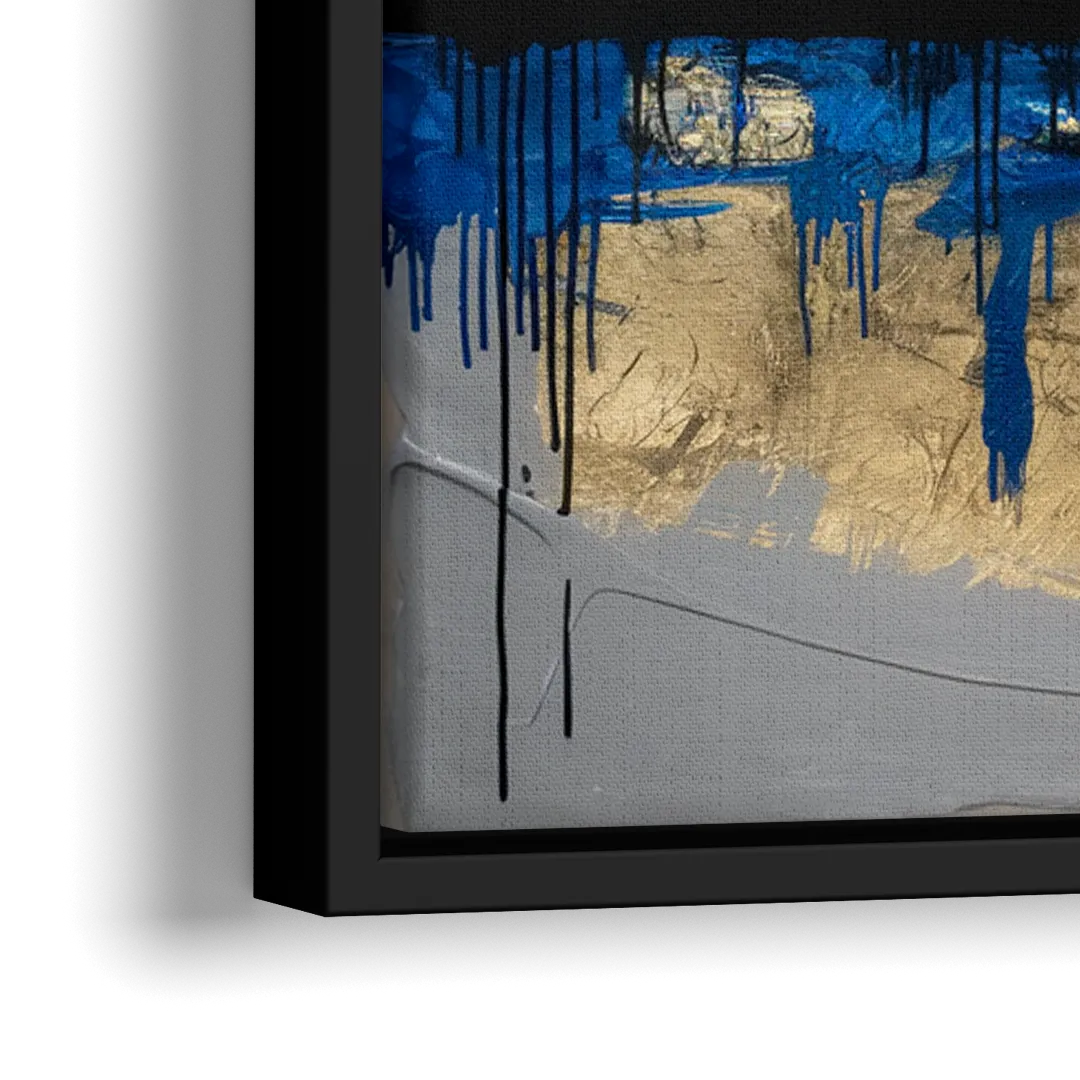 Orlando Magic Basketball Theme - Close-Up Black Frame Canvas