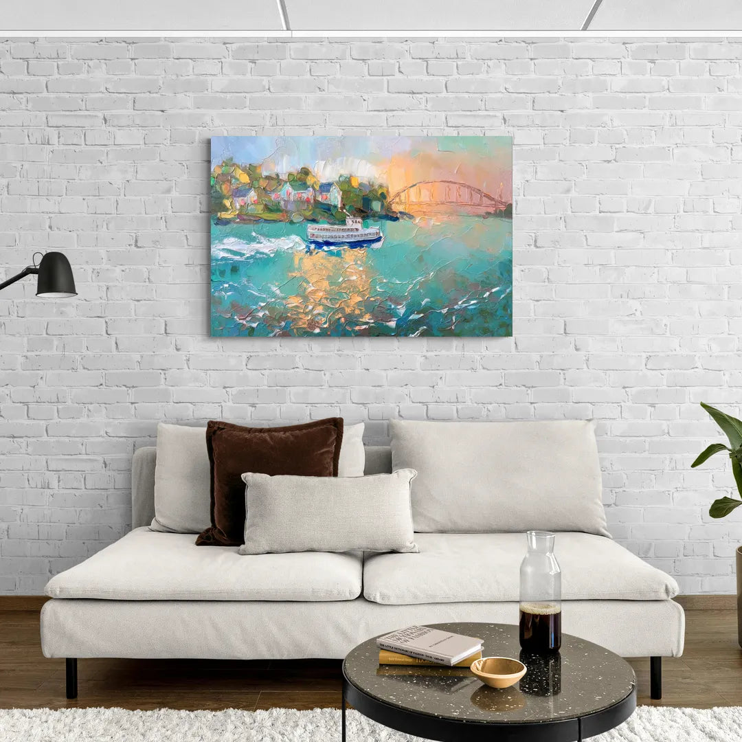 Mackinac Island Ferry Crossing - Canvas Wall Art Living Room