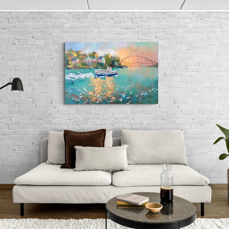 Mackinac Island Ferry Crossing - Canvas Wall Art Living Room