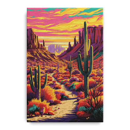 Bisbee Colorful Southwest Vibes - Canvas Wall Art