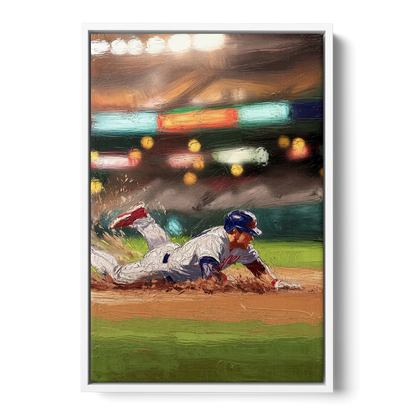 McKinney Baseball Spirit - White Frame Canvas