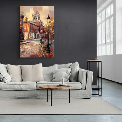 Philadelphia Historic District - Canvas Wall Art Living Room