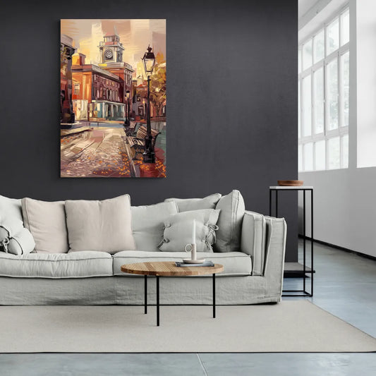 Philadelphia Historic District - Canvas Wall Art Living Room