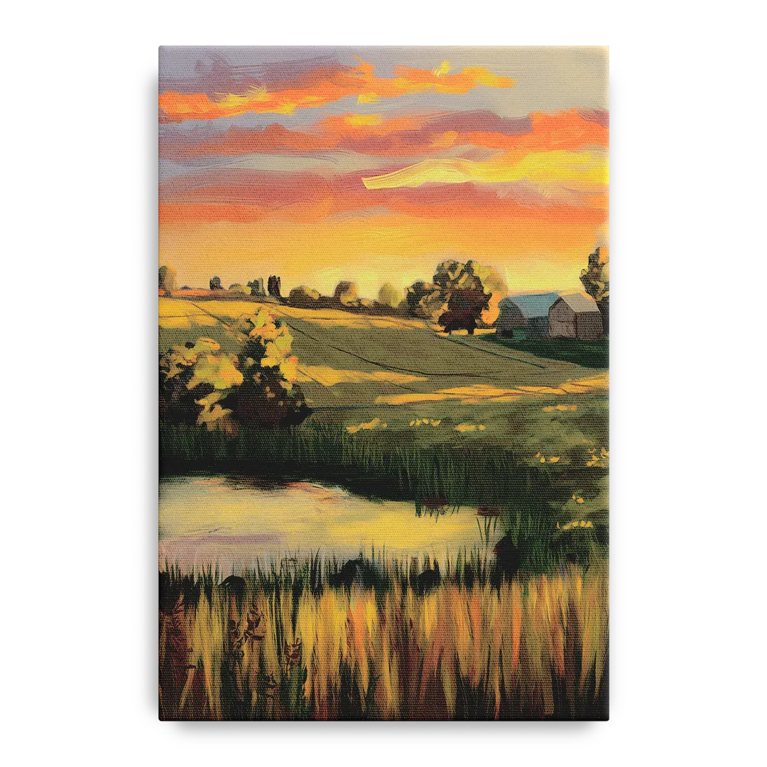Tulsa Golden Hour - Canvas Wall Art