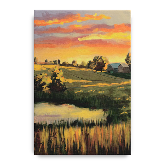 Tulsa Golden Hour - Canvas Wall Art
