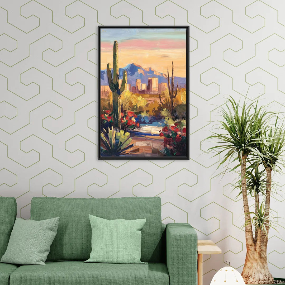 Tucson Arizona Pride - Living Room Black Frame Canvas