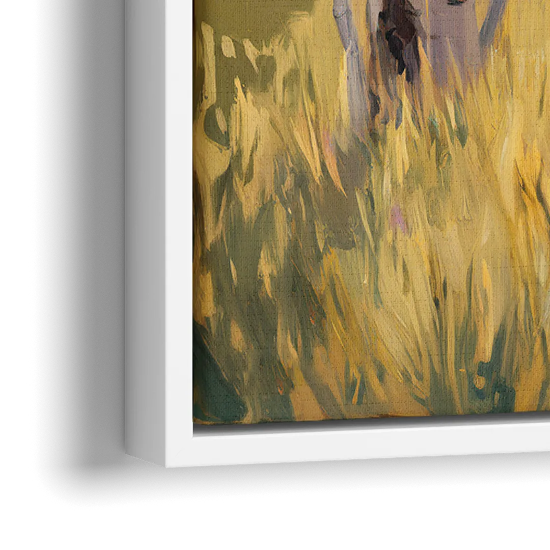 Aspen Tranquility - Close-Up White Frame Canvas